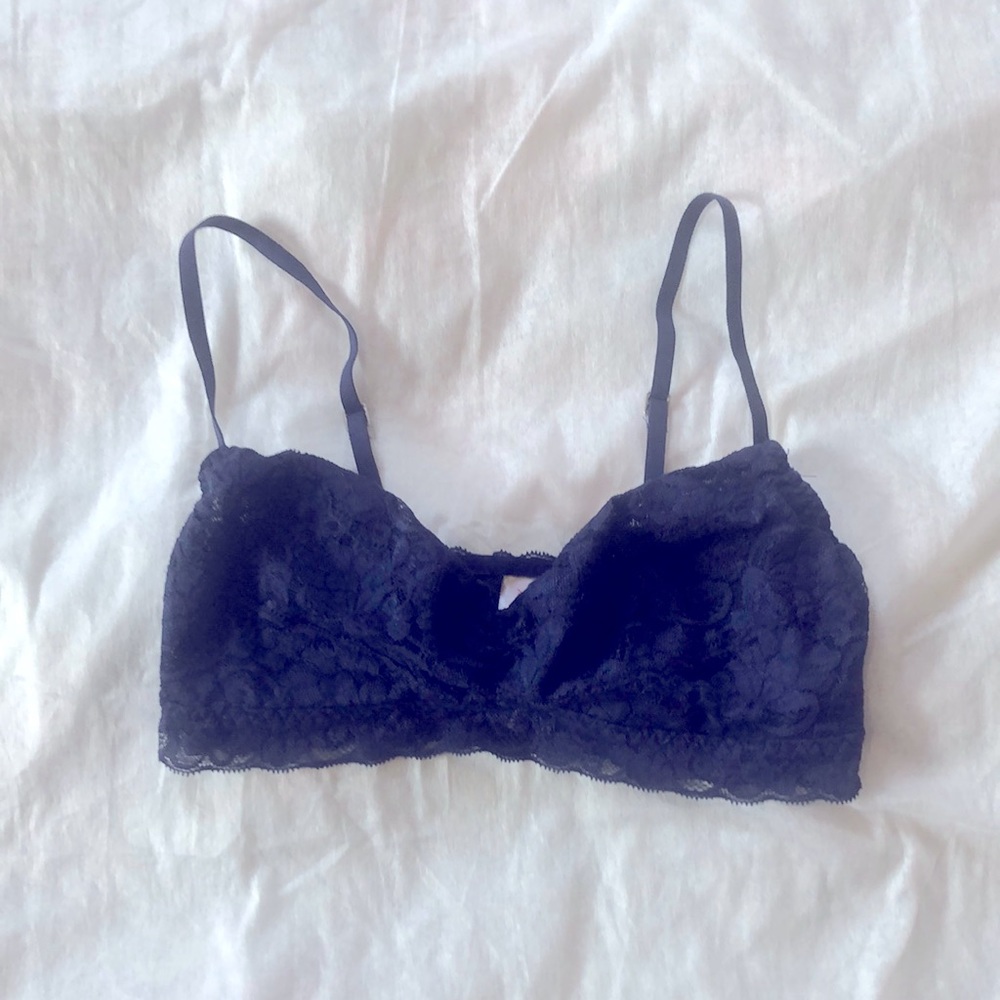 Xhilaration Navy Blue Lace Bralette